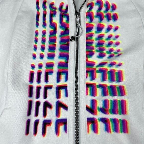 Lululemon Scuba Full Zip Hoodie White Seawheeze NEW - Picture 9 of 14